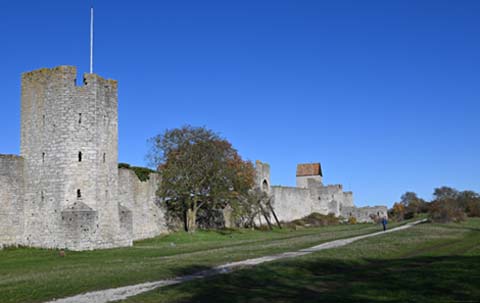 Die Ringmauer in Visby